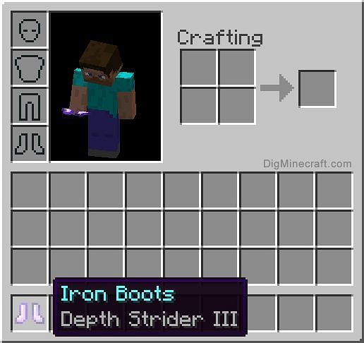 What does depth strider mean in minecraft