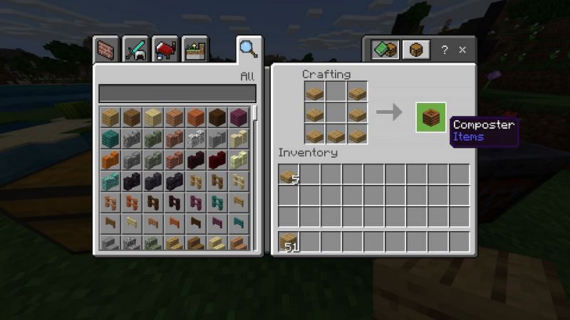 How to make a Composter in Minecraft Materials Required 