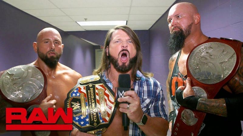 Karl Anderson, AJ Styles, and Luke Gallows