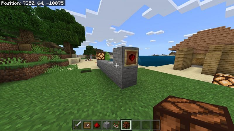 minecraft how to make photo frame