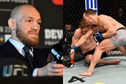 Conor McGregor reacts to Michael Chandler's spectacular knockout of Dan Hooker at UFC 257