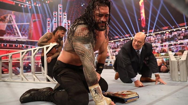 Roman Reigns defeats Kevin Owens with help from Jey Uso