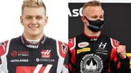 Mick Schumacher (L) would partner Nikita Mazepin at Haas in his rookie season