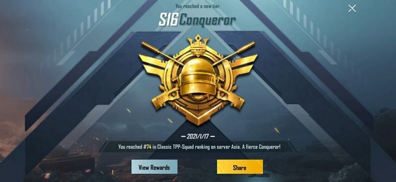 PUBG Mobile conqueror tips