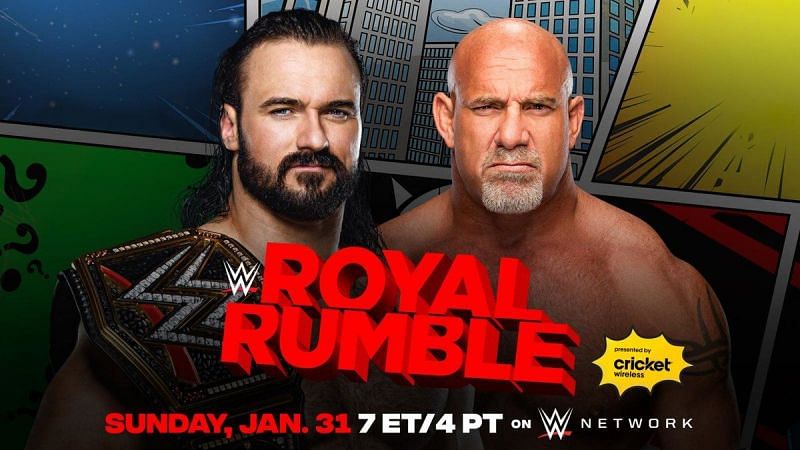 Drew McIntyre vs. Goldberg: Royal Rumble 2021