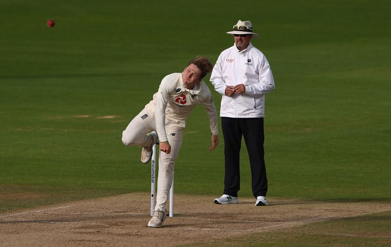 England v Pakistan: Day 5 - Dom Bess During Third Test