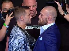 What Conor McGregor told Dustin Poirier as they faced off at the UFC 257 presser