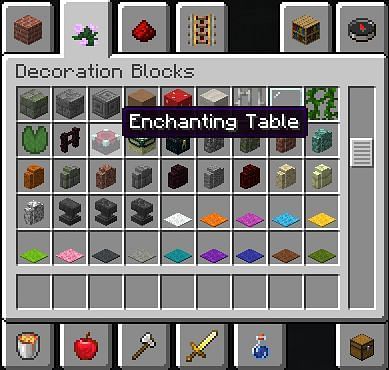 enchanting table minecraft