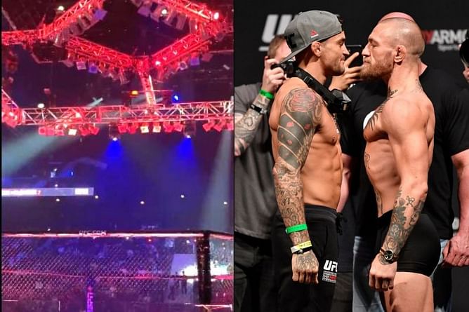 Watch: Drones circle the octagon ahead of UFC 257 as a big fight feel descends on Fight Island