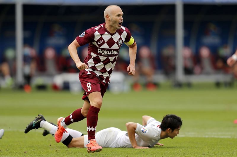 Andres Iniesta has been with Vissel Kobe since 2018