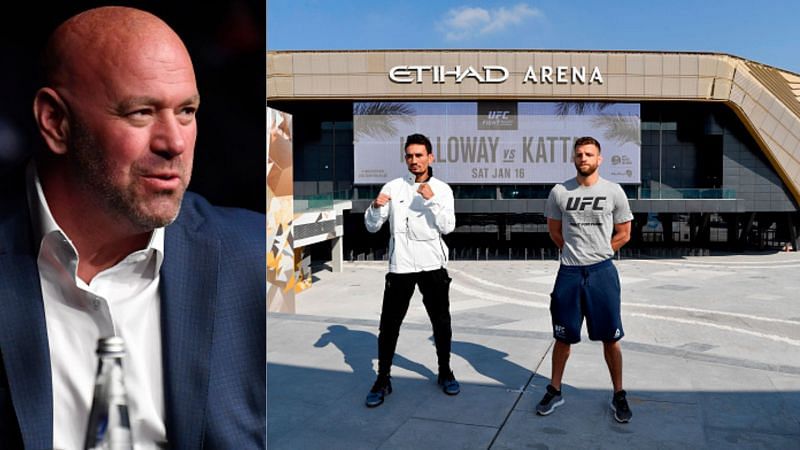 Max Holloway and Calvin Kattar will feature in the main event at Etihad Arena