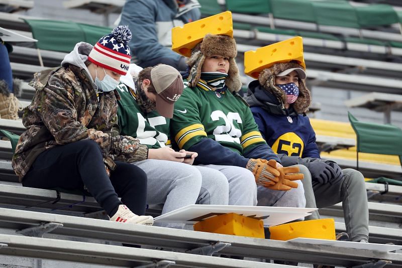 Socially Distanced Green Bay Packers Fans