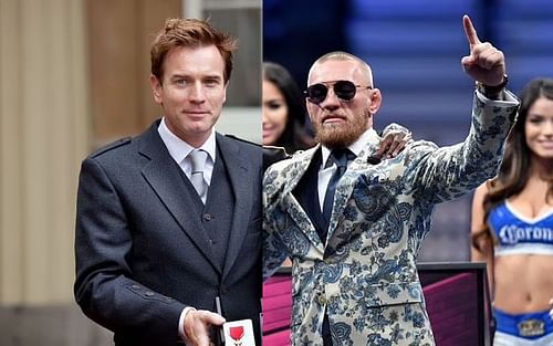 Scottish actor Ewan McGregor (left) and Irish MMA fighter Conor McGregor (right)