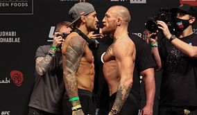 Daniel Cormier explains the change in Dustin Poirier during the final staredown against Conor McGregor ahead of UFC 257