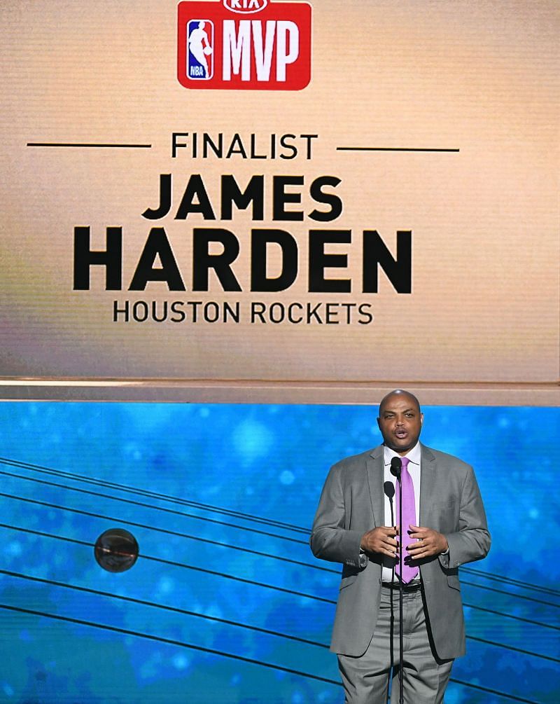 Charles Barkley talks at NBA MVP awards