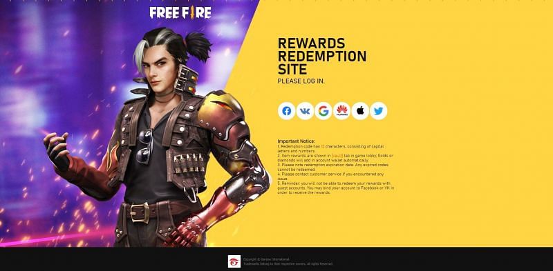 Free Fire redeem code for today (January 31st): Private ...