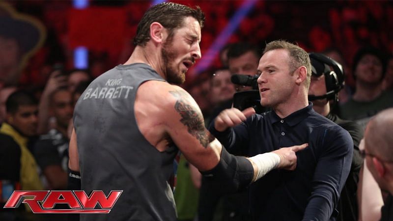 Wayne Rooney slaps Wade Barrett