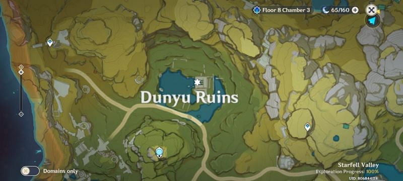 Dunyu Ruins treasure location