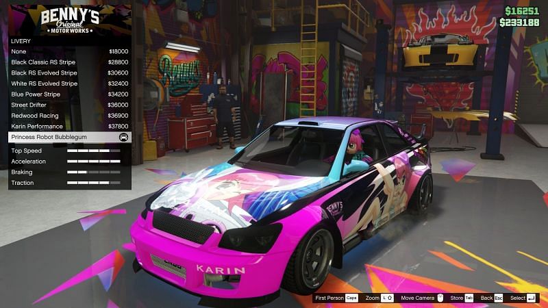 picture All Anime Cars Gta 5 get princess robot bubblegum liveries