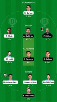 AFG vs IRE Dream11 Fantasy Suggestions