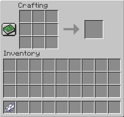 Place the white dye in the Inventory