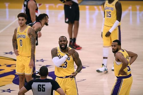 Portland Trail Blazers v Los Angeles Lakers