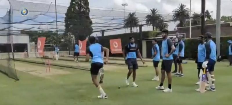 Team India training hard ahead of SCG Test. Pic: BCCI/ Twitter