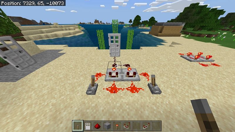 minecraft lever recipe