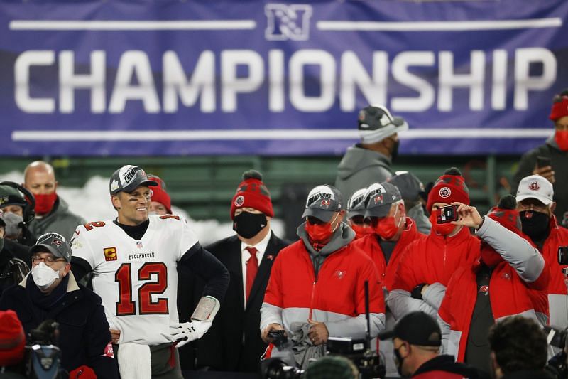 Tom Brady and the NFC Champion Tampa Bay Buccaneers