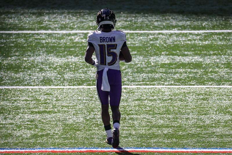 Baltimore Ravens wide receiver Marquise Brown