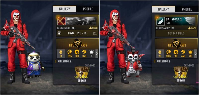 RUOK FF's Free Fire ID, stats, K/D ratio and more