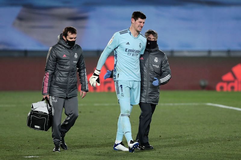Thibaut Courtois was a passenger for most of the game
