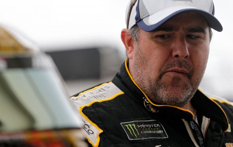 Brendan Gaughan, driver of the #62 Beard Oil Distributing/South Point Chevrolet, during practice for the Monster Energy NASCAR Cup Series 61st Annual Daytona 500 at Daytona International Speedway on February 9, 2019 in Daytona Beach, Florida. (Photo by Brian Lawdermilk/Getty Images)