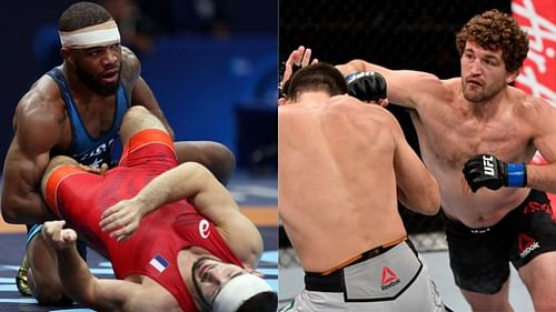 Jordan Burroughs and Ben Askren