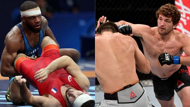 Watch: When Olympic wrestler Jordan Burroughs demolished former UFC fighter Ben Askren in a wrestling match!