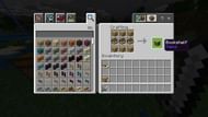 Crafting book shelf in Minecraft
