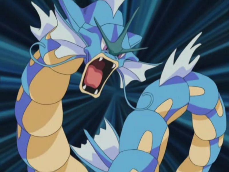 Gyarados in Pokemon (Image via The Pokemon Company)