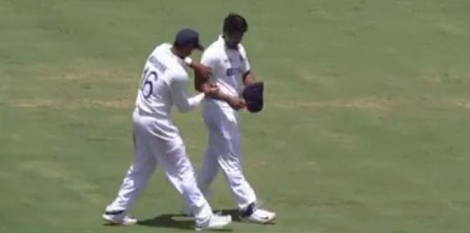 Watch: Mayank Agarwal uses innovative technique to shine the ball at the Gabba