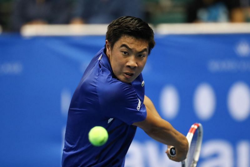 Brandon Nakashima at the 2019 Hawaii Tennis Open