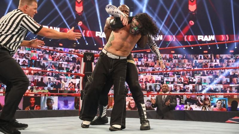 Bobby Lashey and Jeff Hardy on WWE RAW
