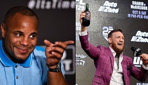 Daniel Cormier (left); Conor McGregor (right)