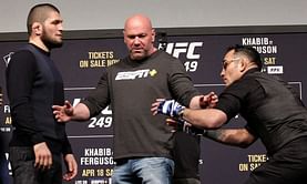 Watch: Tony Ferguson hints at wanting Khabib Nurmagomedov fight as he posts old face-off video