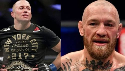 Georges St-Pierre (left); Conor McGregor (right)