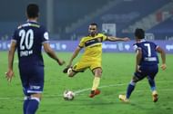 Joao Victor scored the third goal for Hyderabad FC against Chennaiyin FC (Image Courtesy: ISL Media)