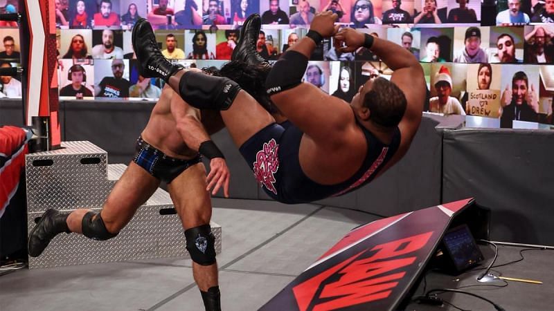 Keith Lee came up short against Drew McIntyre on RAW