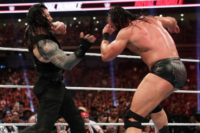 McIntyre and Reigns were the last two men standing in the 2020 Royal Rumble.