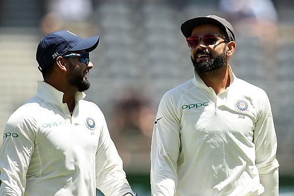 Rishabh Pant and Virat Kohli