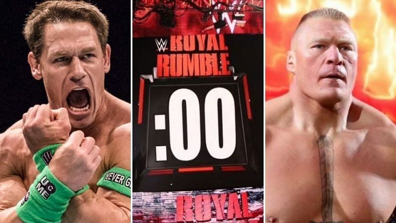 Could we see either John Cena or Brock Lesnar enter the men&#039;s Royal Rumble match?