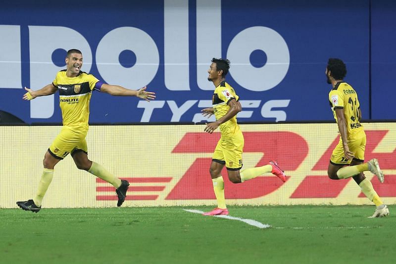 Aridane Santana is the leading goal-scorer for his side in the current ISL season. (Image: ISL)