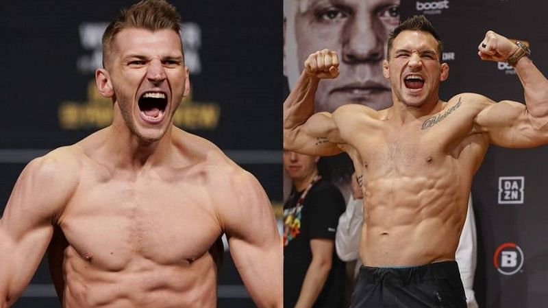 Dan Hooker (left); Michael Chandler (right)